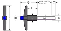 T-Handle Ball Locking Pins Line